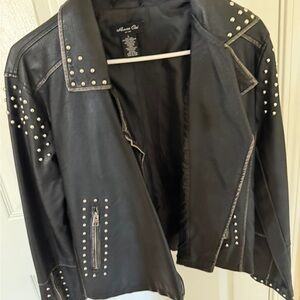 Black Studded Women's Jacket